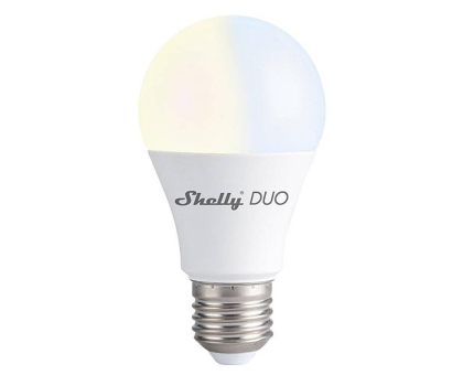 Inteligentne oświetlenie Shelly Inteligentna żarówka E27 Duo WW/CW